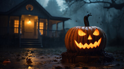 Obraz premium Halloween pumpkin