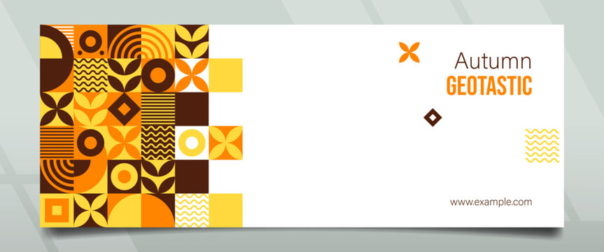 Geotastic Autumn Right Space Abstract Banner Design