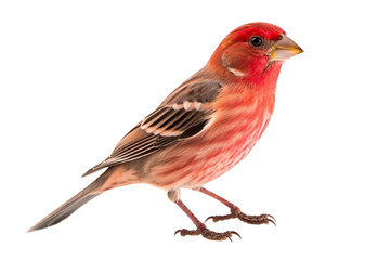 Graceful Finch Bird Isolated on Transparent Background