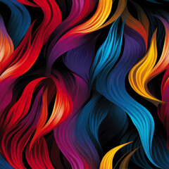 Abstract colorful wavy background. 