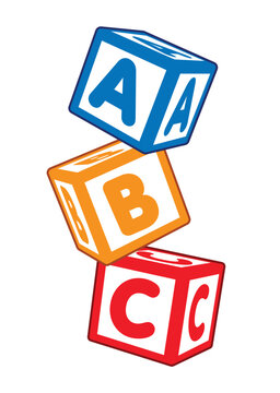 childrens tumbling abc letter blocks