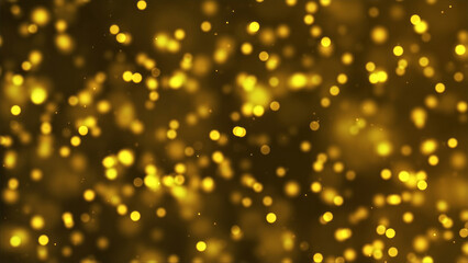 Luxurious golden particle abstract background