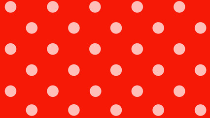 Red background seamless pattern with pink dots