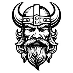 Viking head design. transparent background .PNG