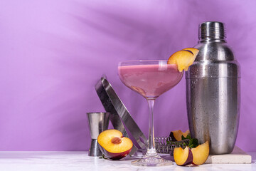 Plum daiquiri cocktail