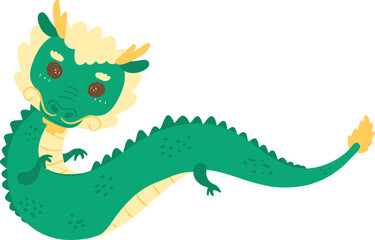 Cute chinese new year dragon 