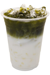 Iced milk green tea