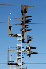 Signalmast, Signal, Bahn , Bahnanlage, Deutschland, Bahnsignal
