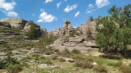 rocks in the mountains