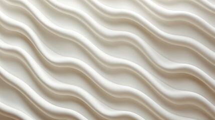 A mesmerizing pattern of abstract white waves ripple across the canvas, evoking a feeling of wild freedom