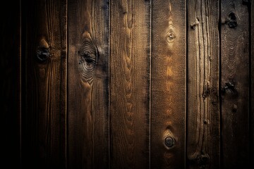 Wooden wall, planks, wooden background, retro background, digital art style, illustration painting