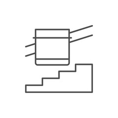 Elevator for disabled people icon