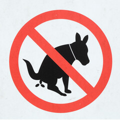 Schild keine Hundetoilette,  Verbotsschild, Deutschland