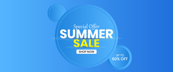 Summer sale Colorful background. Summer sale creative ads. Summer sale design for banner, poster 3D Illustration