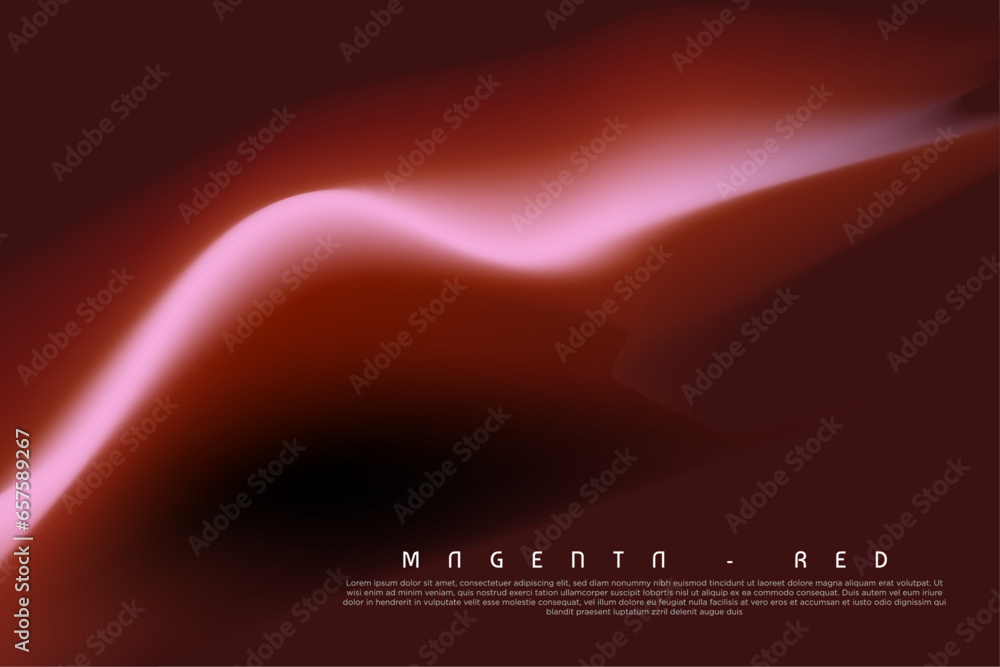 Aufkleber abstract red gradient flowing liquid on dark background. smooth color line splash. backdrop for post