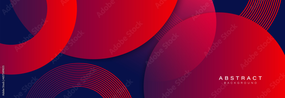 Poster minimal geometric background. modern abstract gradient circle shapes. futuristic concept. suit for c