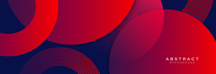 Minimal geometric background. Modern abstract gradient circle shapes. Futuristic concept. Suit for cover, backdrop, banner, brochure, card, presentation, header, website, flyer. Vector illustration