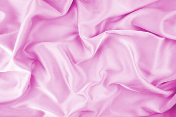 Obraz premium Pink chiffon fabric texture for background.