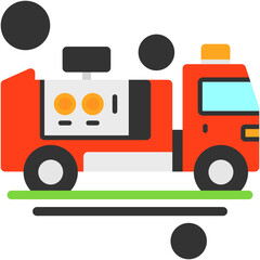 Naklejka premium Fire Truck Pump Icon