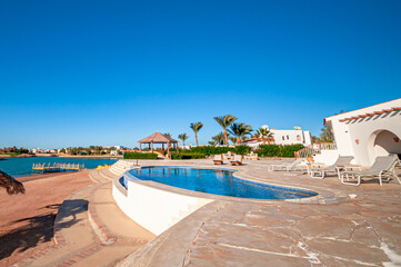 Fototapeta premium swimming pool in the resort