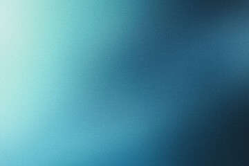 teal blue black lay , color gradient rough abstract background shine bright light and glow template empty space , grainy noise grungy texture
