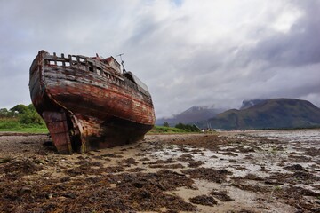 Old Boat of Caol Corpach Shipwreck Scotland NC500 