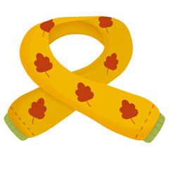 Autumn hobbies and outfits illustration 