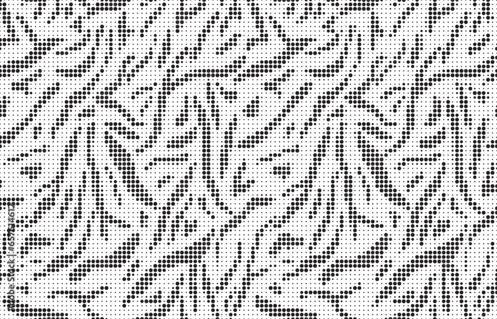 Poster Halftone stripe dot pattern texture. Abstract halftone background. Camouflage dot texture. Dotted vector illustration.