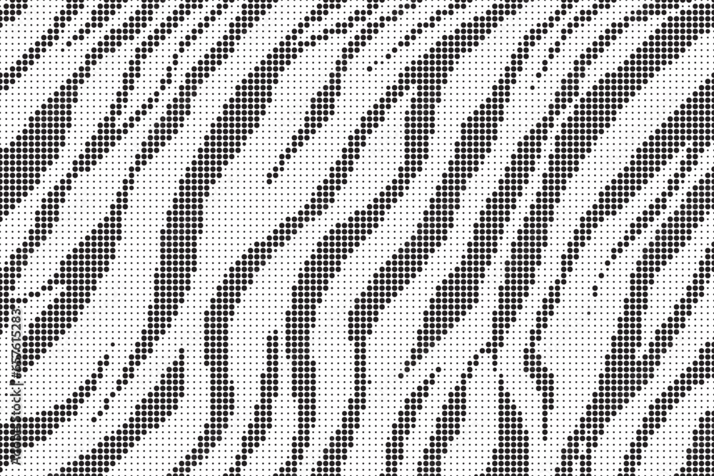 Poster Halftone stripe dot pattern texture. Abstract halftone background. Camouflage dot texture. Dotted vector illustration.	