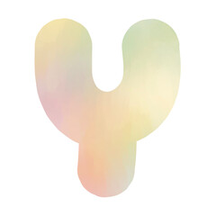 Cute Pastel Watercolor Alphabet A-Z