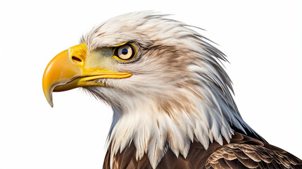 Obraz premium águia de perfil com espaço para texto 