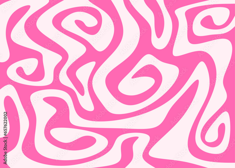 Poster abstract seamless background with wavy ornament pattern