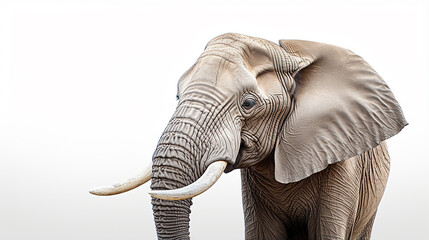 Obraz premium elefante de perfil com espaço para texto 