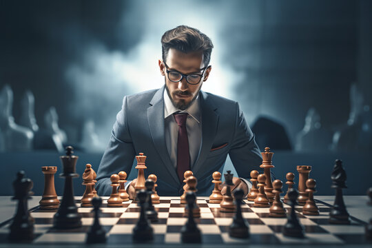 Chess Master stock photo. Image of person, intelligent - 36303030