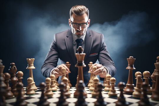 Chess Master stock photo. Image of person, intelligent - 36303030