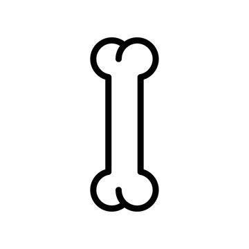 Dog bone line icon. Bone for dog icon. Outline bone icon in png.