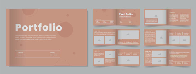 Landscape architecture portfolio layout design portfolio magazine template
