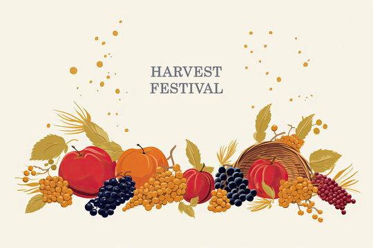 harvest poster background