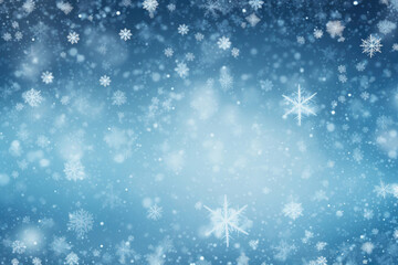 Winter background with snowflakes