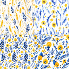 illustration patterns of flowers   ,ai generated
