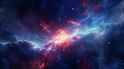 Obraz premium A colorful space filled with stars and clouds