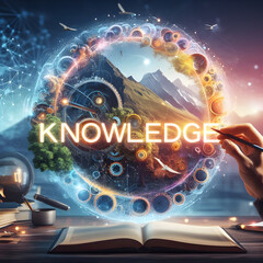 Knowledge one-word motivational/inspirational - Generative Ai