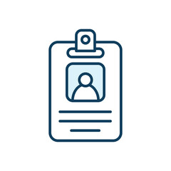 Id Card Icon Vector Design Template