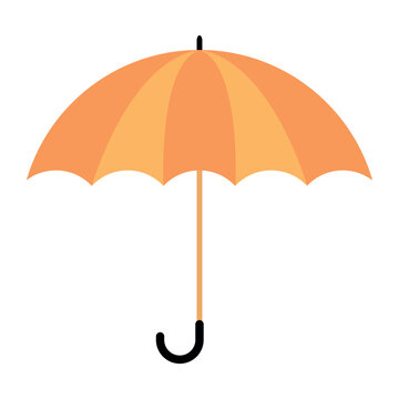 Simple vector illustration of umbrella