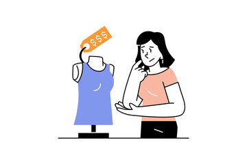 Fashion industry activity illustration for your business and many more