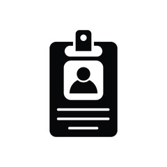 Id Card Icon Vector Design Template