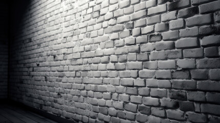 White Brick Wall Texture Old Vintage Grunge Pattern Background