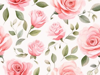 flower pattern watercolor
