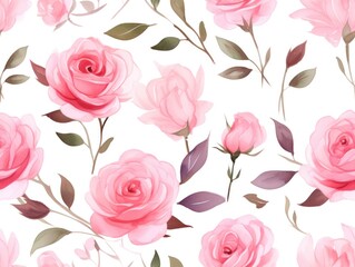 flower pattern watercolor
