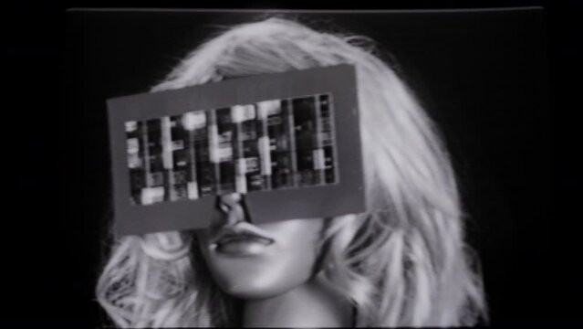 mannequin head with Vr headset on computer